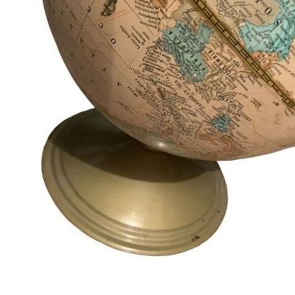 Vintage Cram’s Imperial World 12” Globe With Metal Base - Picture 3 of 8